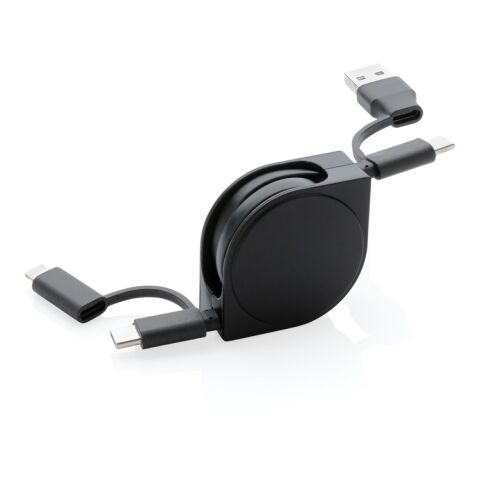 6-i-1 kabel i återvunnen plast, RCS standard, och TPE svart | Inget reklamtryck | Inte tillgängligt | Inte tillgängligt