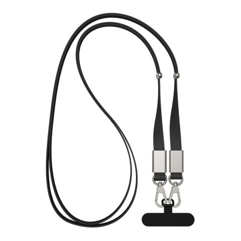 Nivo Crossbody lanyard i RCS återvunnen PET svart | Inget reklamtryck | Inte tillgängligt | Inte tillgängligt