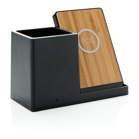 Ontario 10W trådlös FSC® &amp; RCS återvunnen plast svart | Inget reklamtryck | Inte tillgängligt | Inte tillgängligt