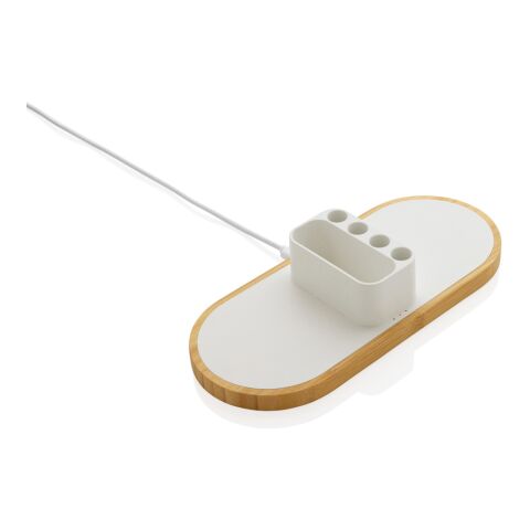 Ontario 10W dubbel trådlös FSC®&amp; RCS rplast vit | Inget reklamtryck | Inte tillgängligt | Inte tillgängligt