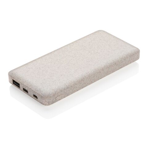 Vetestrå 10.000 mAh powerbank brun | Inget reklamtryck | Inte tillgängligt | Inte tillgängligt