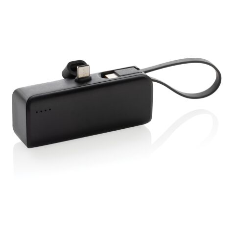 Powerlink RCS rplast 3000 mAh powerbank USB C-kontakt svart | Inget reklamtryck | Inte tillgängligt | Inte tillgängligt