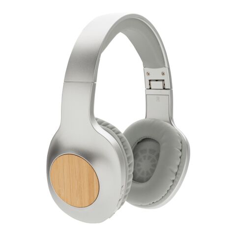 Dakota bambu trådlösa hörlurar grå-grå | Inget reklamtryck | Inte tillgängligt | Inte tillgängligt