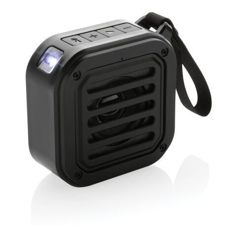 3W trådlös solcellshögtalare RCS återvunnen plast svart | Inget reklamtryck | Inte tillgängligt | Inte tillgängligt