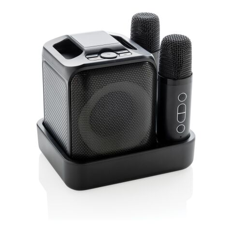 Singvibe RCS karaoke set med dubbelmikrofon svart | Inget reklamtryck | Inte tillgängligt | Inte tillgängligt