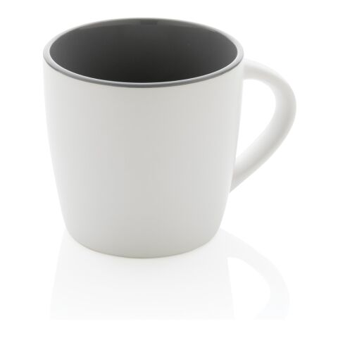 Keramikmugg med färgad insida vit-grå | Inget reklamtryck | Inte tillgängligt | Inte tillgängligt