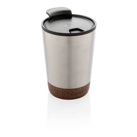 GRS RPP stainless steel kork mugg silver | Inget reklamtryck | Inte tillgängligt | Inte tillgängligt