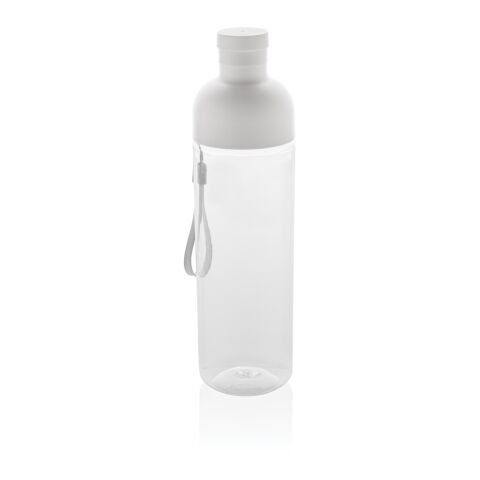 Impact läckagesäker vattenflaska 600ml RCS återvunnen PET vit | Inget reklamtryck | Inte tillgängligt | Inte tillgängligt