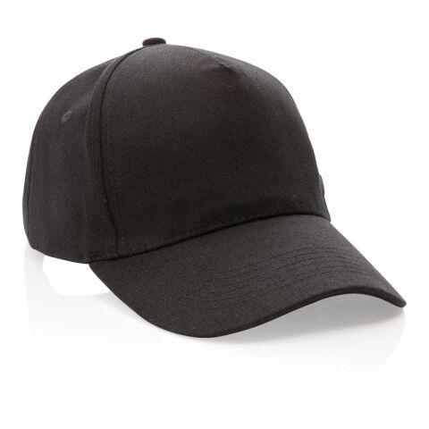 Impact 5 paneler keps, 280gr återvunnen bomull AWARE™ svart | Inget reklamtryck | Inte tillgängligt | Inte tillgängligt | Inte tillgängligt