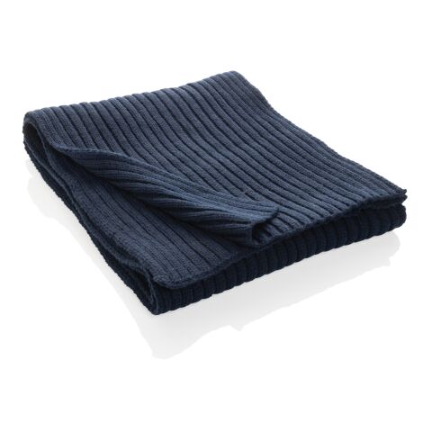 Impact AWARE™ Polylana®stickad halsduk 180x25cm marinblå | Inget reklamtryck | Inte tillgängligt | Inte tillgängligt | Inte tillgängligt