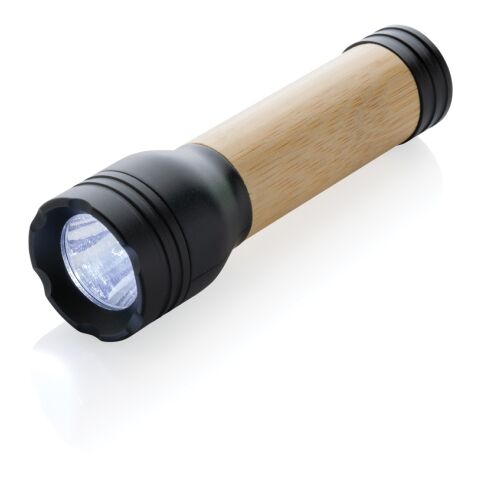 Lucid 1W ficklampa RCS certifierad återvunnen plast &amp; bambu svart-brun | Inget reklamtryck | Inte tillgängligt | Inte tillgängligt
