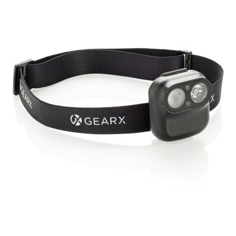 Gear X pannlampa med rörelsesensor, RCS rplast svart | Inget reklamtryck | Inte tillgängligt | Inte tillgängligt
