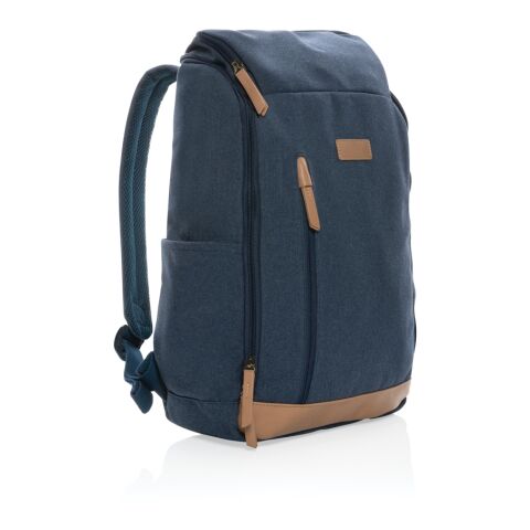 Impact AWARE™ 15" laptopryggsäck i 16 oz. återvunnen canvas blå