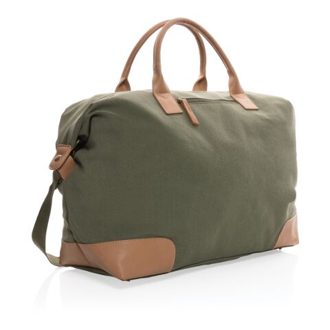Impact AWARE™ stor weekendväska i 16 oz. återvunnen canvas grön | Inget reklamtryck | Inte tillgängligt | Inte tillgängligt | Inte tillgängligt