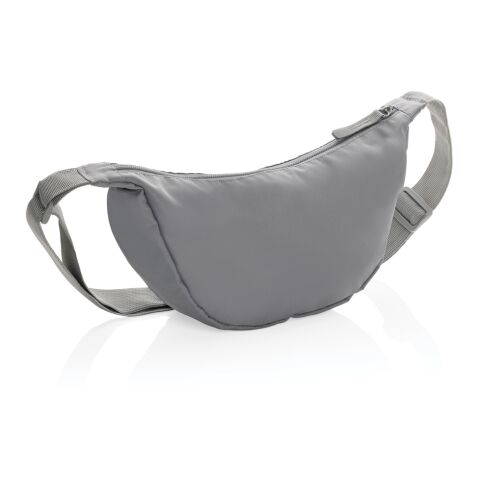 Crescent AWARE™ RPET Halvmåneformad crossbody-väska silvergrå