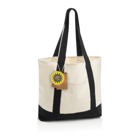 SHOP LOCAL AWARE™ återvunnen bomull 350 gsm Toteväska svart