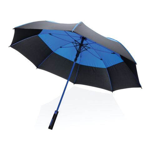 27&quot; Impact AWARE™ RPET 190T auto open stormsäkert paraply blå | Inget reklamtryck | Inte tillgängligt | Inte tillgängligt