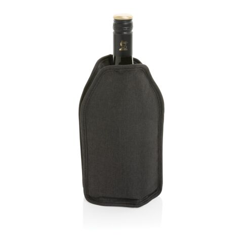 Vino AWARE™ RPET wine cooler sleeve svart | Inget reklamtryck | Inte tillgängligt | Inte tillgängligt