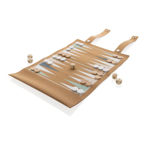 Britton kork hopvikbart backgammon och dam-spel brun | Inget reklamtryck | Inte tillgängligt | Inte tillgängligt