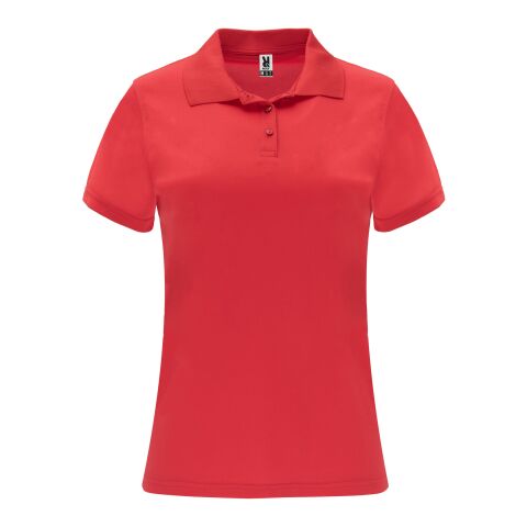Monzha kortärmad funktionspikétröja för dam Röd | 2XL