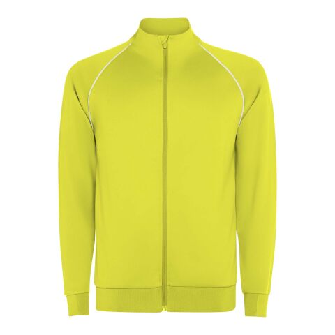 Valier tröja för män med hel dragkedja Fluor Yellow | XXL