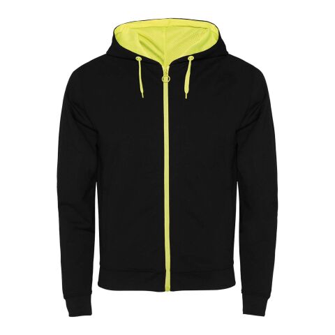 Fuji unisex sweatshirtjacka Standard | Svart-Fluor Yellow | roly- | Inget reklamtryck | Inte tillgängligt | Inte tillgängligt | Inte tillgängligt