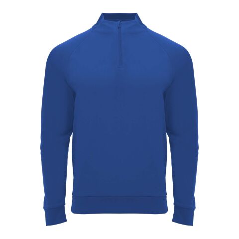 Epiro långärmad unisex sweatshirt med kvartslång dragkedja Kungsblå | 2XL