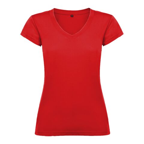 Victoria kortärmad v-ringad T-shirt för dam Standard | Röd | S | Inget reklamtryck | Inte tillgängligt | Inte tillgängligt | Inte tillgängligt