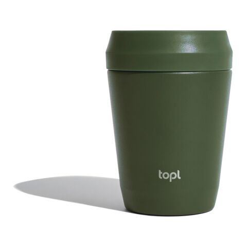 Topl To Go-glas i återvunnet stål Patenterat 360-lock 235 ml grön | Inget reklamtryck | Inte tillgängligt | Inte tillgängligt