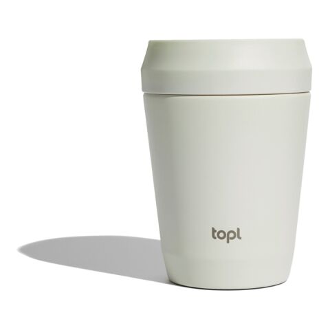 Topl To Go-glas i återvunnet stål Patenterat 360-lock 235 ml brun