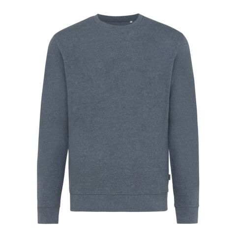 Iqoniq Denali sweatshirt i återvunnen ofärgad bomull heather navy | XXXL | Inget reklamtryck | Inte tillgängligt | Inte tillgängligt | Inte tillgängligt
