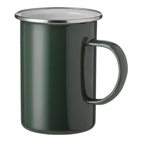 Emaljmugg (450 ml) Grön | Inget reklamtryck | Inte tillgängligt | Inte tillgängligt