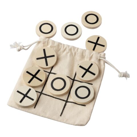 Natural wooden tic-tac-toe game Waltraud beige | Inget reklamtryck | Inte tillgängligt | Inte tillgängligt