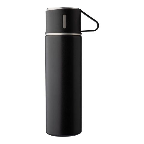 Stainless steel double walled bottle set (420 ml) Herbert Svart | Inget reklamtryck | Inte tillgängligt | Inte tillgängligt