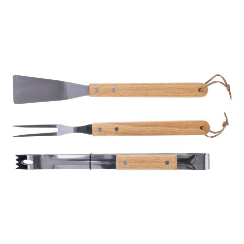 Stainless steel barbecue set Kaitlyn Brun | Inget reklamtryck | Inte tillgängligt | Inte tillgängligt