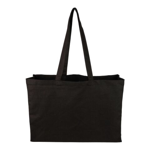 Oeko-Tex cotton (280 gsm) shopping bag Hugh Svart | Inget reklamtryck | Inte tillgängligt | Inte tillgängligt