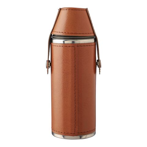 Recycled stainless steel flask Brock Brun | Inget reklamtryck | Inte tillgängligt | Inte tillgängligt