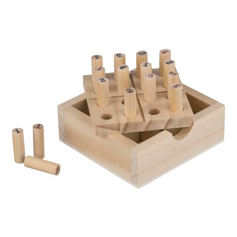Pine wooden mini Sudoku set Kenza Brun | Inget reklamtryck