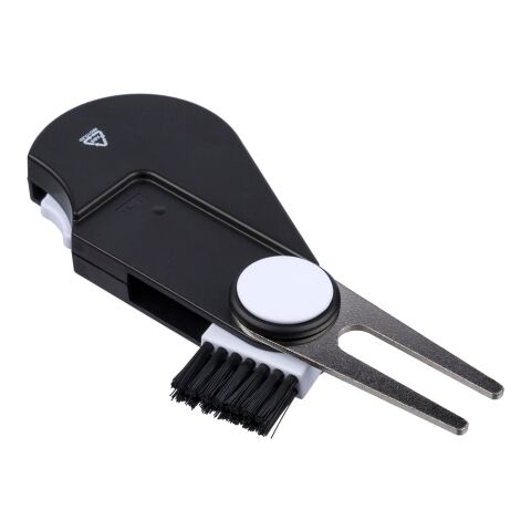 Recycled ABS multifunctional golf tool Suki Svart | Inget reklamtryck