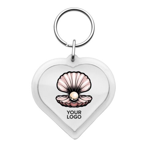Nyckelring Hjärta Transparent | Inget reklamtryck | Inte tillgängligt | Inte tillgängligt