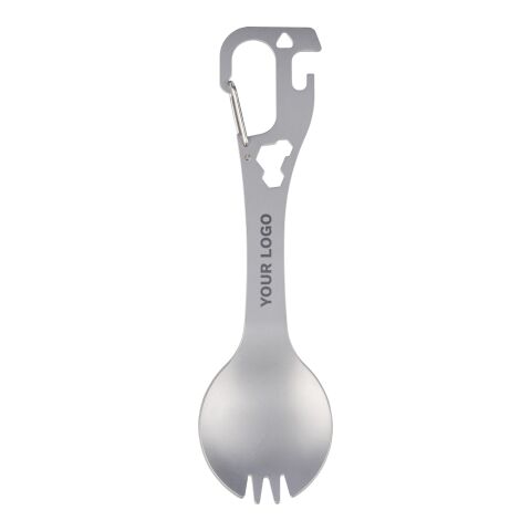 Stainless steel spork Noe Silver | Inget reklamtryck