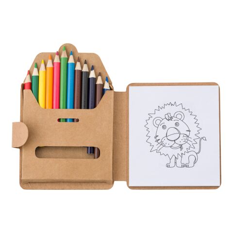 Cardboard coloring set Marlon färgglad | Inget reklamtryck | Inte tillgängligt | Inte tillgängligt