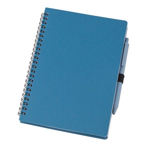 Wheat straw notebook with pen Massimo Blå | Inget reklamtryck | Inte tillgängligt | Inte tillgängligt