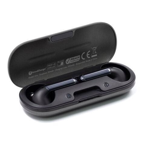 Brandcharger wireless earbuds Aria grå | Inget reklamtryck | Inte tillgängligt | Inte tillgängligt