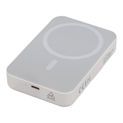 Recycled wireless charger powerbank Meno Svart | Inget reklamtryck | Inte tillgängligt | Inte tillgängligt