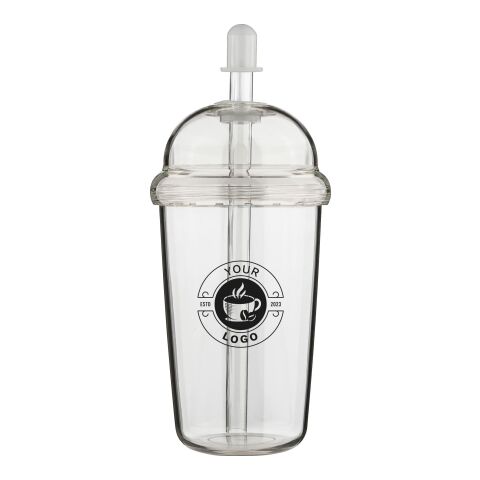 Travel drinking mug 500 ml Glow Transparent