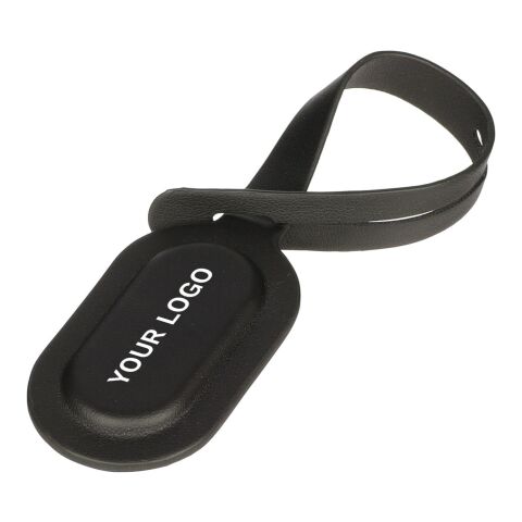 Recycled luggage tracking tag Kaia Svart | Inget reklamtryck | Inte tillgängligt | Inte tillgängligt