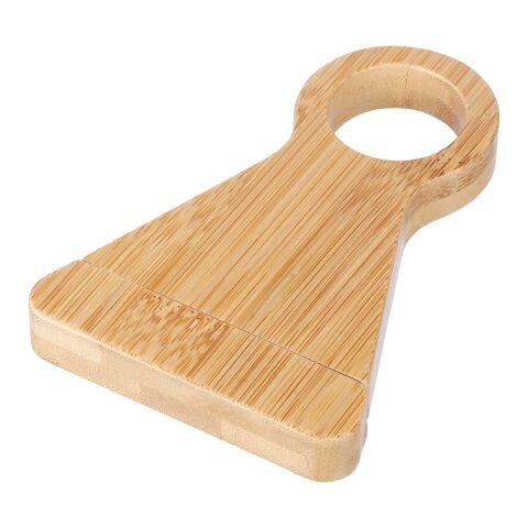 Wine bottle holder Vincio | Recycled bamboo Brun