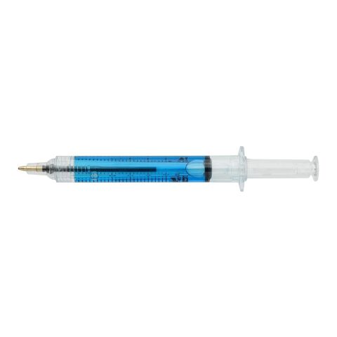 Recycled ABS syringe shaped ballpen Dr. David Transparent