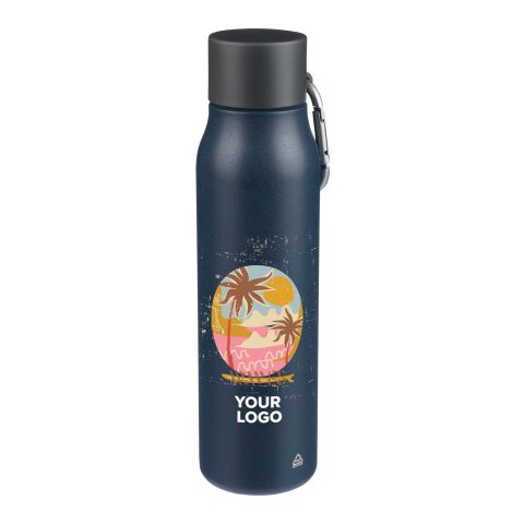 Recycled stainless steel drinking bottle (600 ml) Cassian Blå